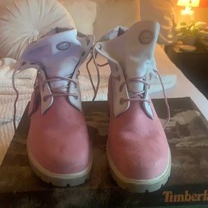 Women’s Pink Timberland Boots